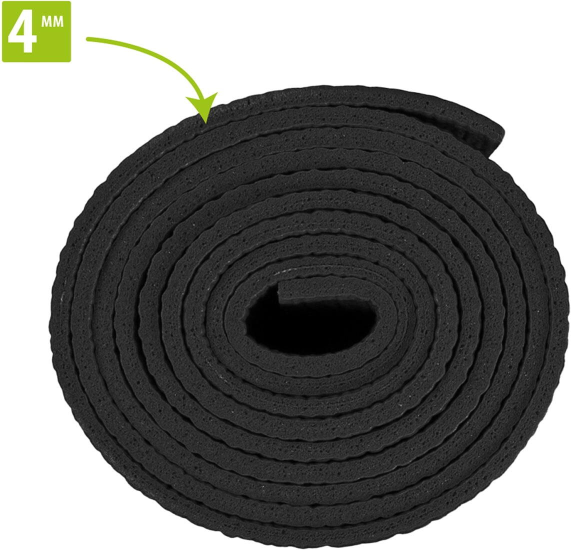 Estera De Yoga - De Primera Calidad - 183 X 61 X 0,4 Cm - Mandala De Ónix Negro 4/7