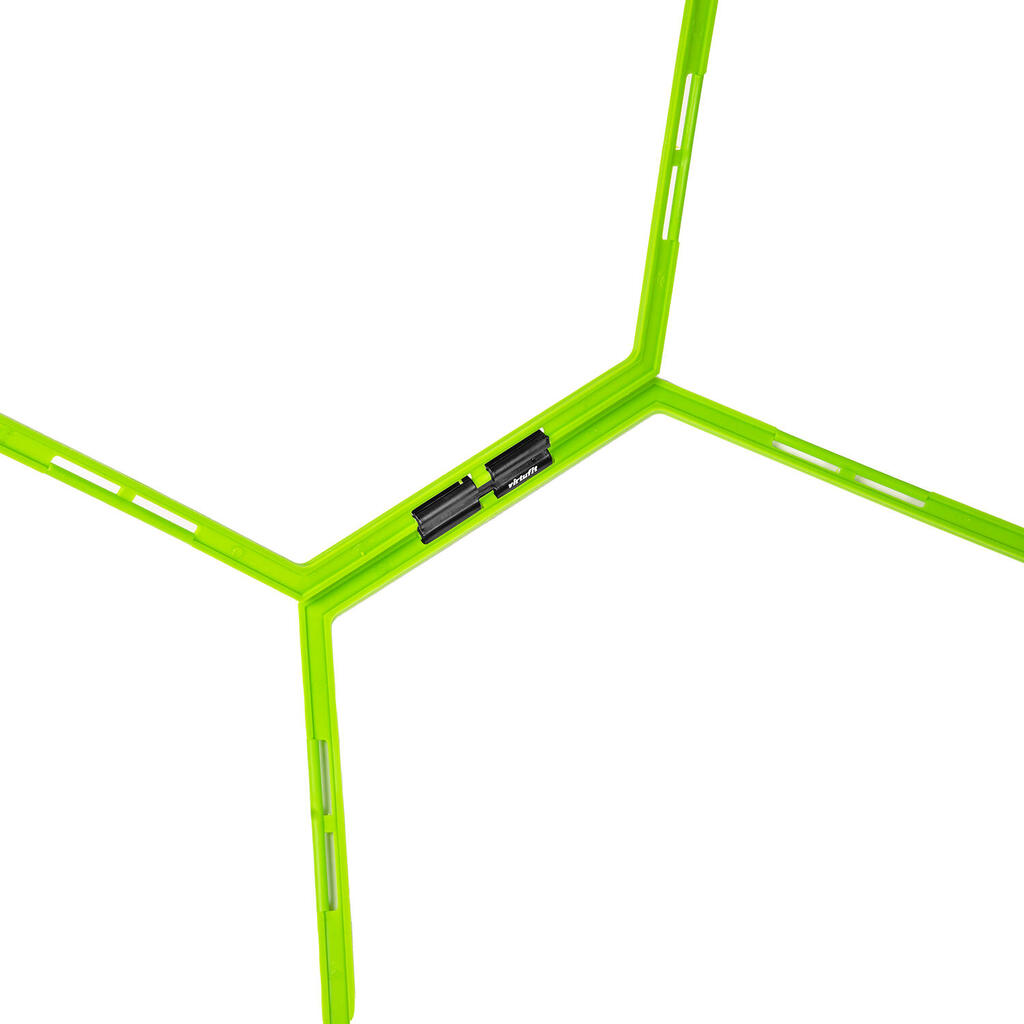 Hexagon Agility Grid - Speed Ladder - 6 Pieces - Including Storage Bag