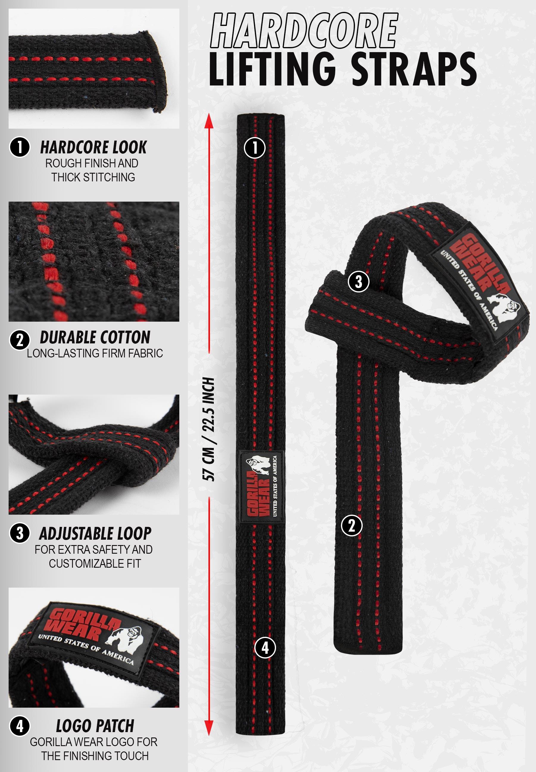 Hardcore Lifting Straps - Nero 5/7