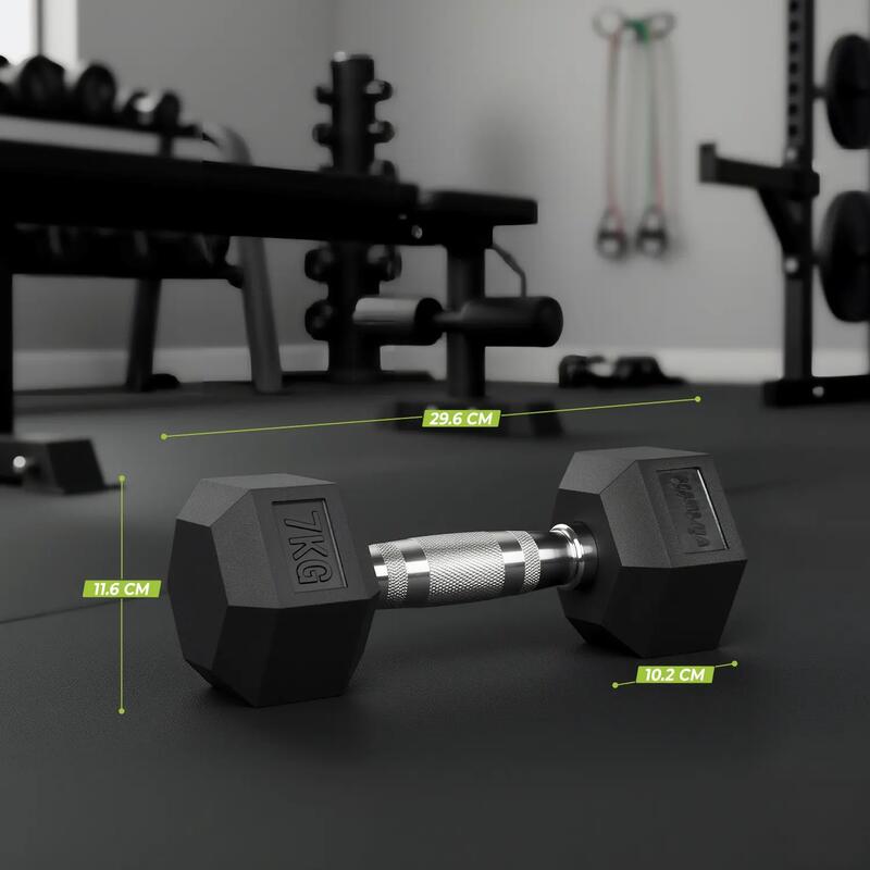 Gantera VirtuFit Hexa Pro- 7 kg