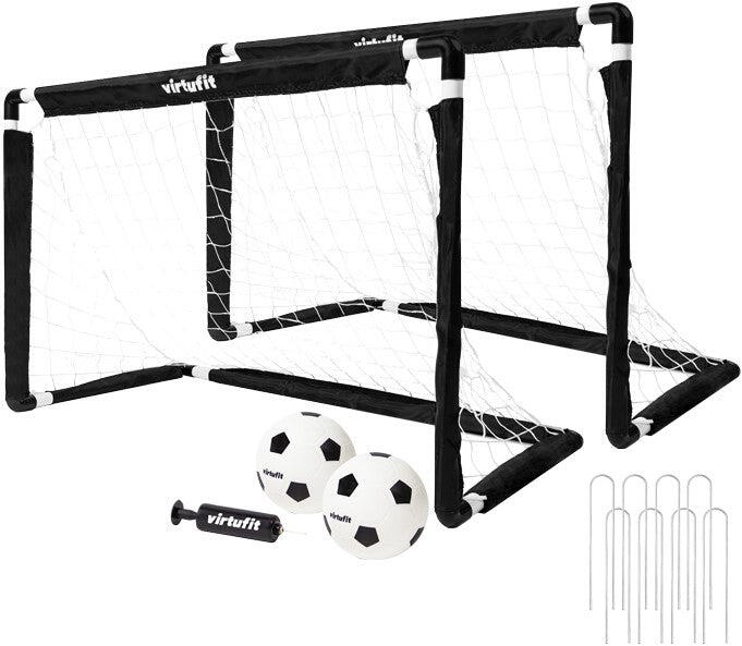 Balizas de futebol para crianças com bola e bomba 92x64cm VirtuFit 4/4