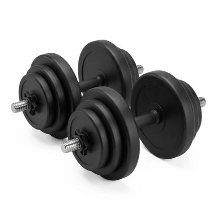 Kurzhanteln - Hanteln - Verstellbar - Vinyl - 2 x 14 kg (28 kg)