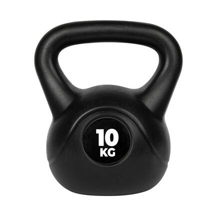 Kunststoff Kugelhalter - Kettlebell - 4 kg - Schwarz