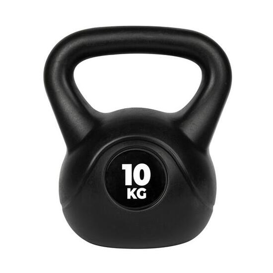 Kunststoff Kugelhalter - Kettlebell - 4 kg - Schwarz