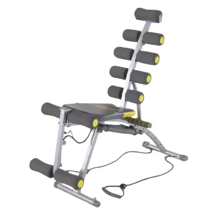 6-in-1 Fitness Bench - Ab Trainer - Grey