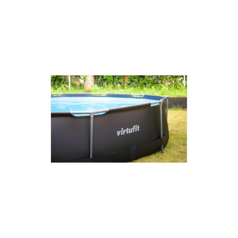 Piscina VirtuFit rotunda  244 cm diametru cu sistem filtrare inclus si cadru met