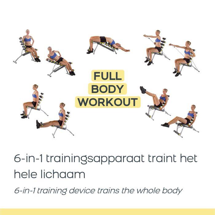 6-in-1 Fitnessbank - Bauchtrainer - Grau 2/7