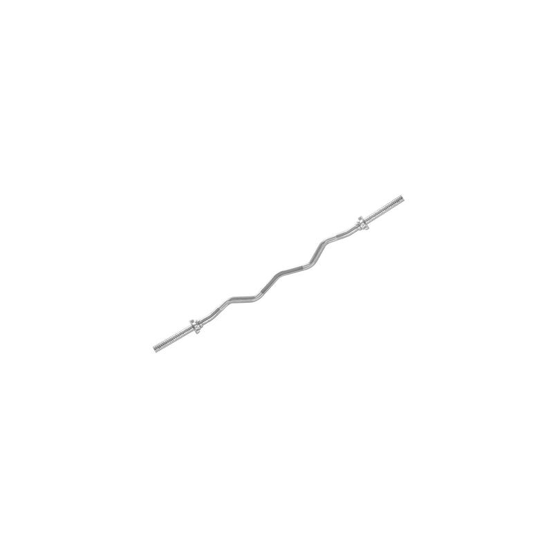 Bara ondulata tip haltera cu surub VirtuFit - 120 cm/30mm