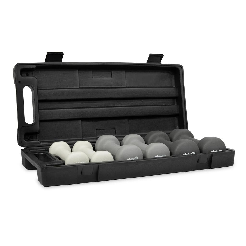 Dumbbell Set - Barbell Set - Vinyl with Case