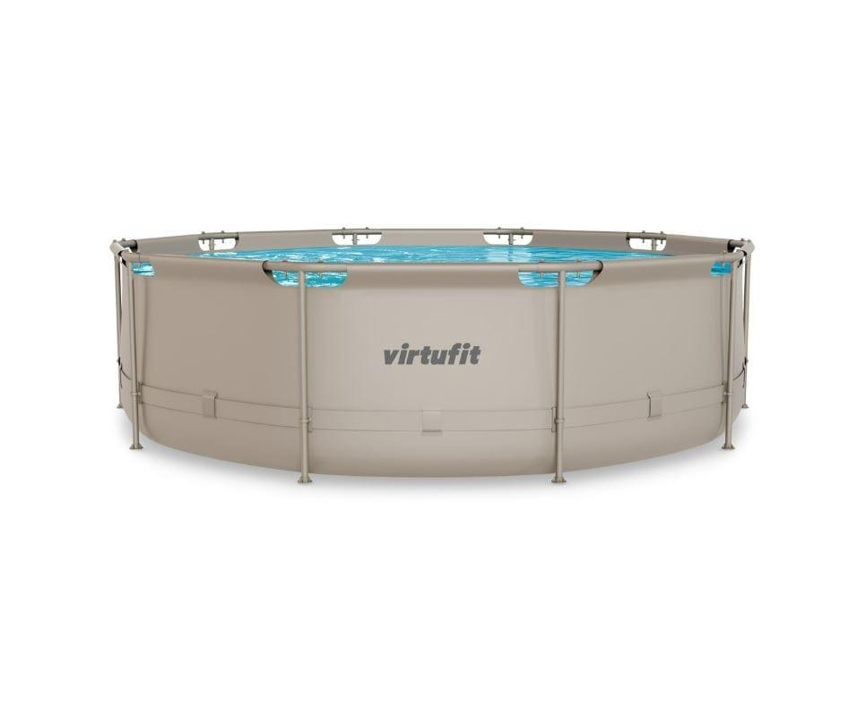 Piscina - Rotonda - Ø366 x 100 cm - Beige - Inclusa Pompa di Filtro 7/7