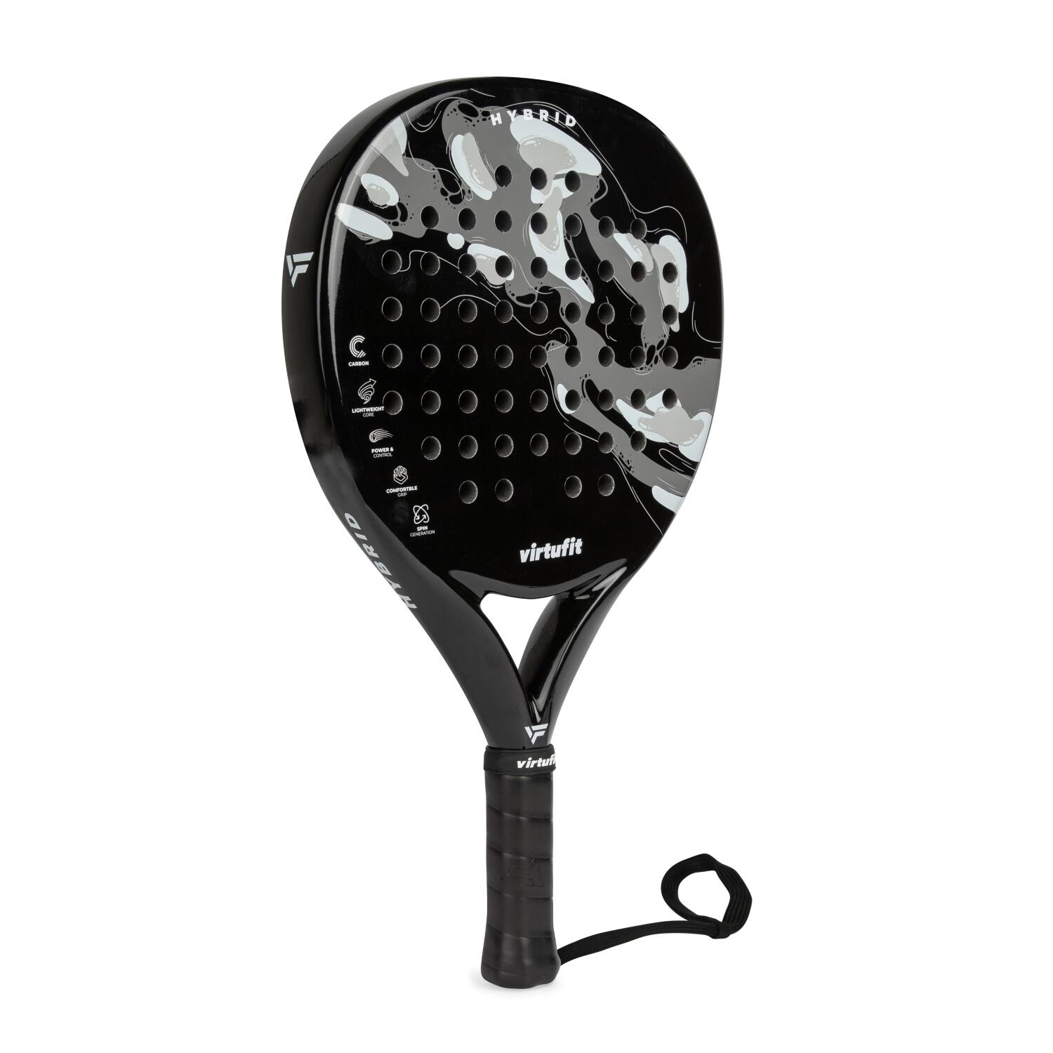Racheta de Padel VirtuFit Hybrid Padel Racket- Negru- Gri
