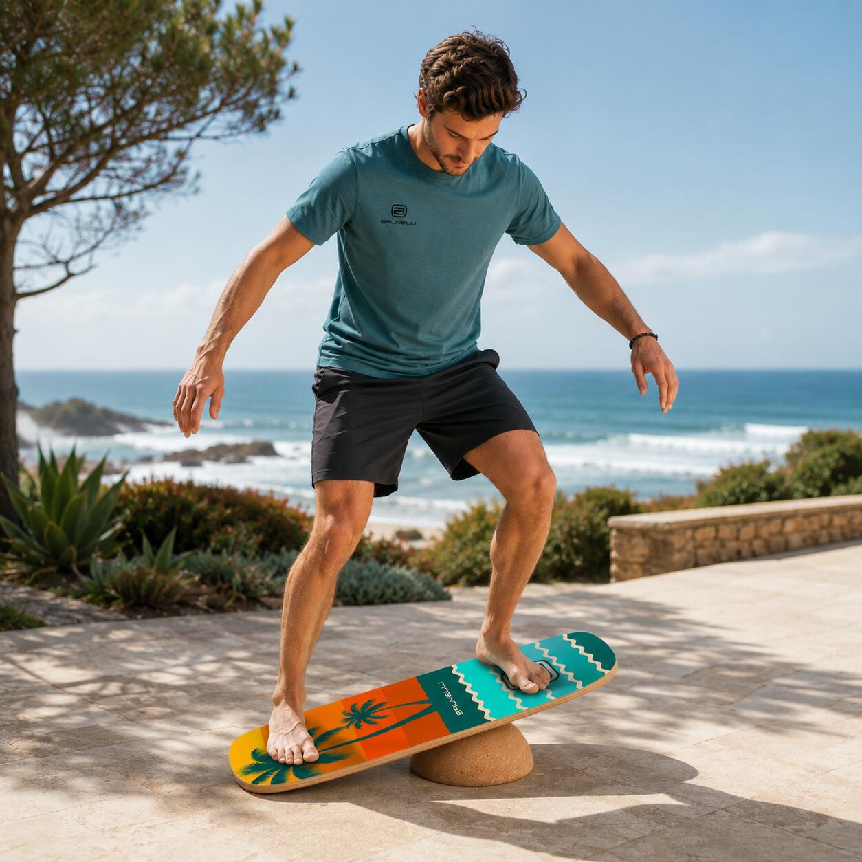 Balance Board Halfshell 88cm Madera con Media Esfera – Equilibrio 6/8