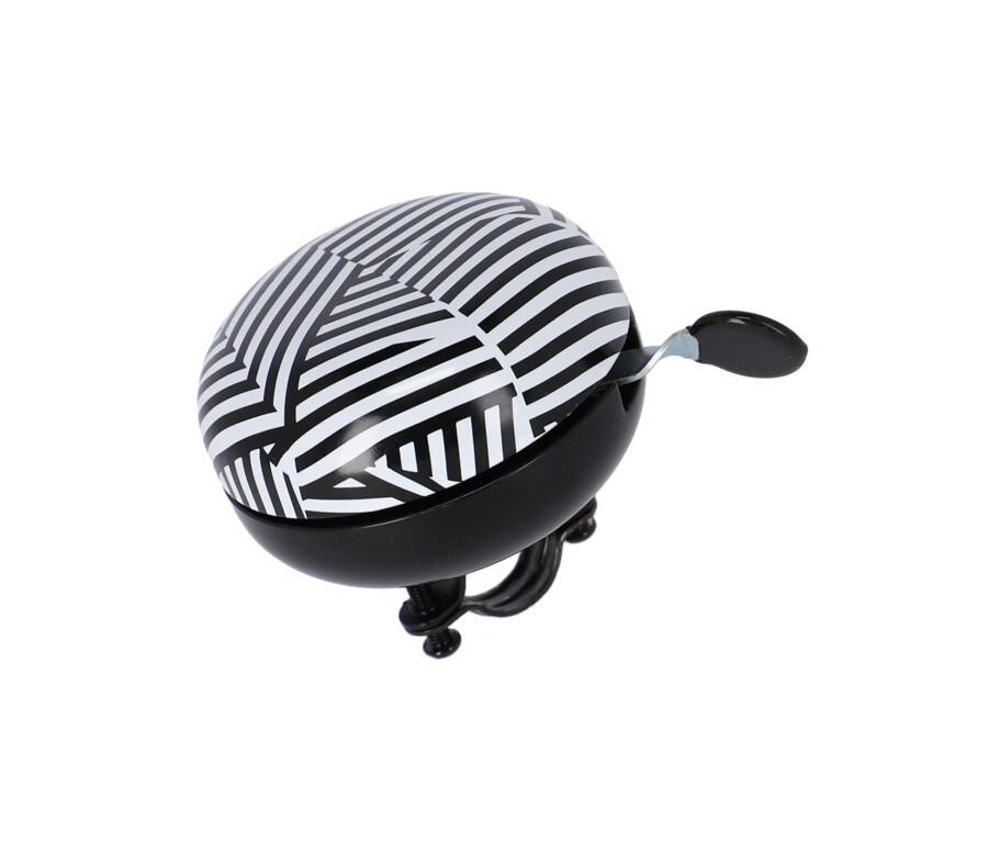 XLC Fahrradglocke 'Mingun' DD-M09 Stripes Ø83mm schwarz/weiß 3/7