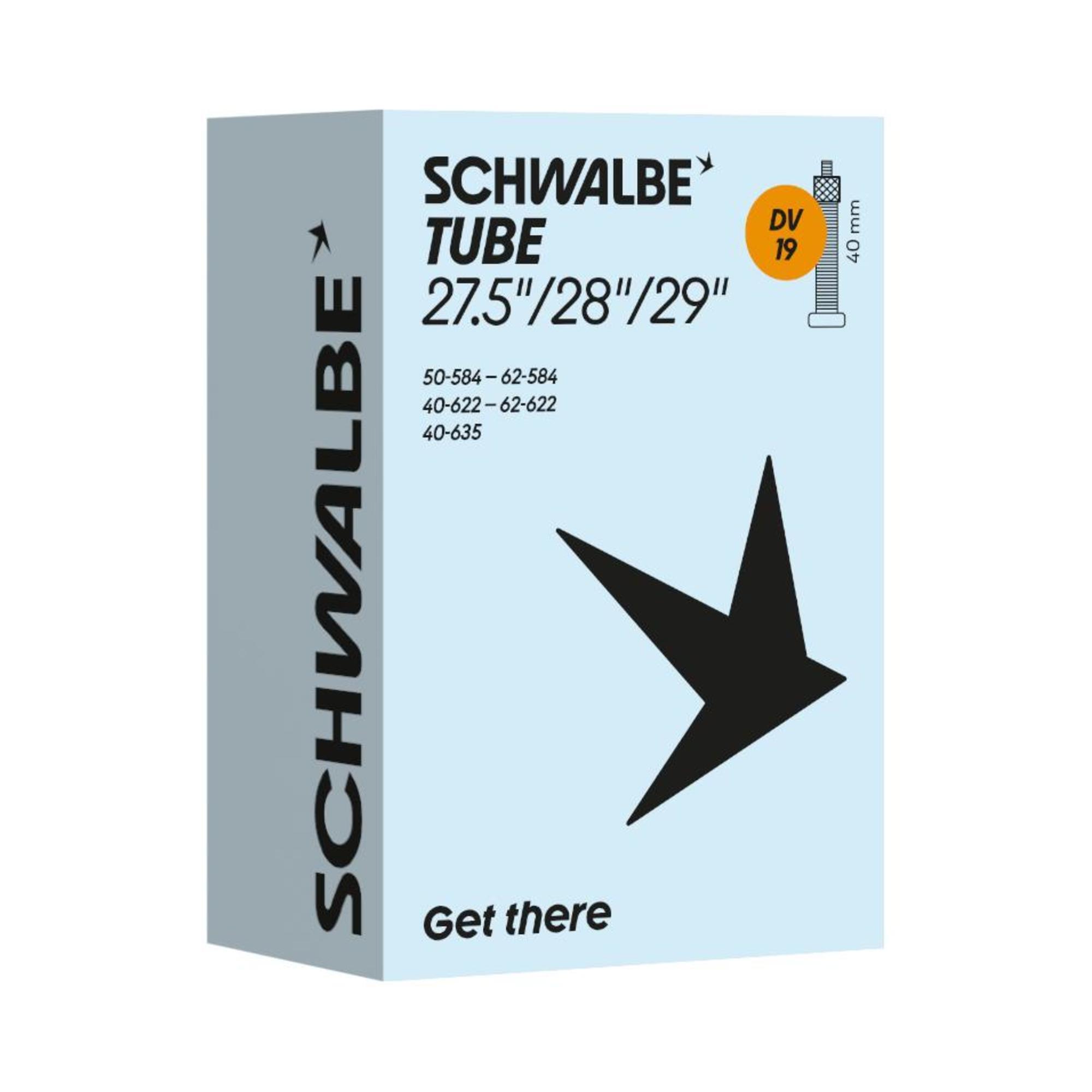 SCHWALBE Schlauch Nr. 19 27,5"/28"/29" DV 40 mm Butyl 3/7