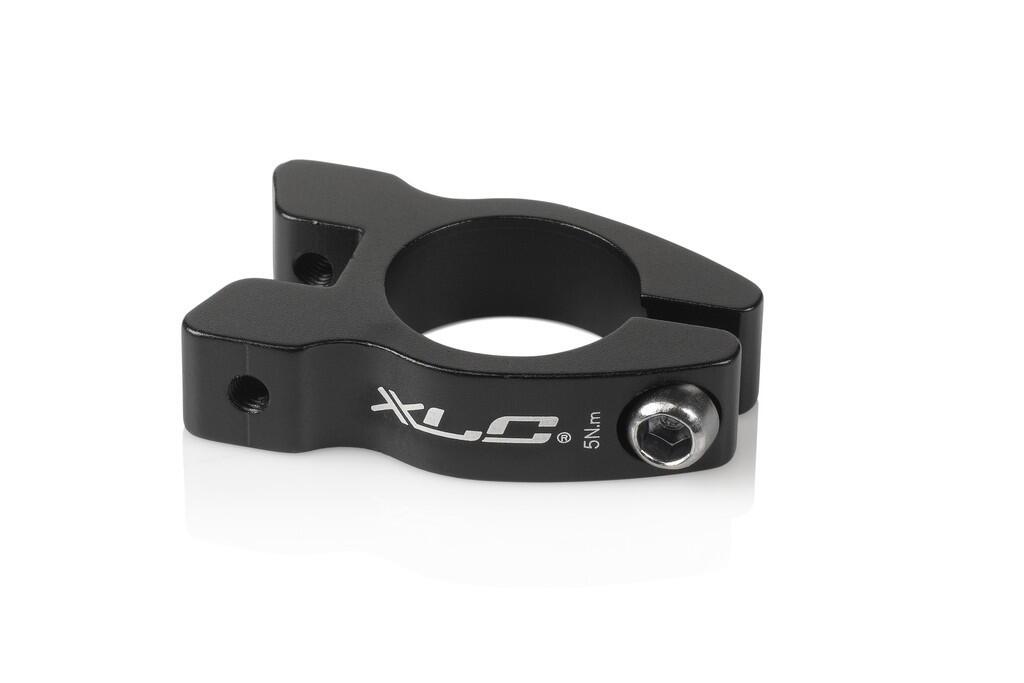 XLC Sattelstützklemmring Ø34,9mm mit Gewindeösen für Gepäckträger 5/7