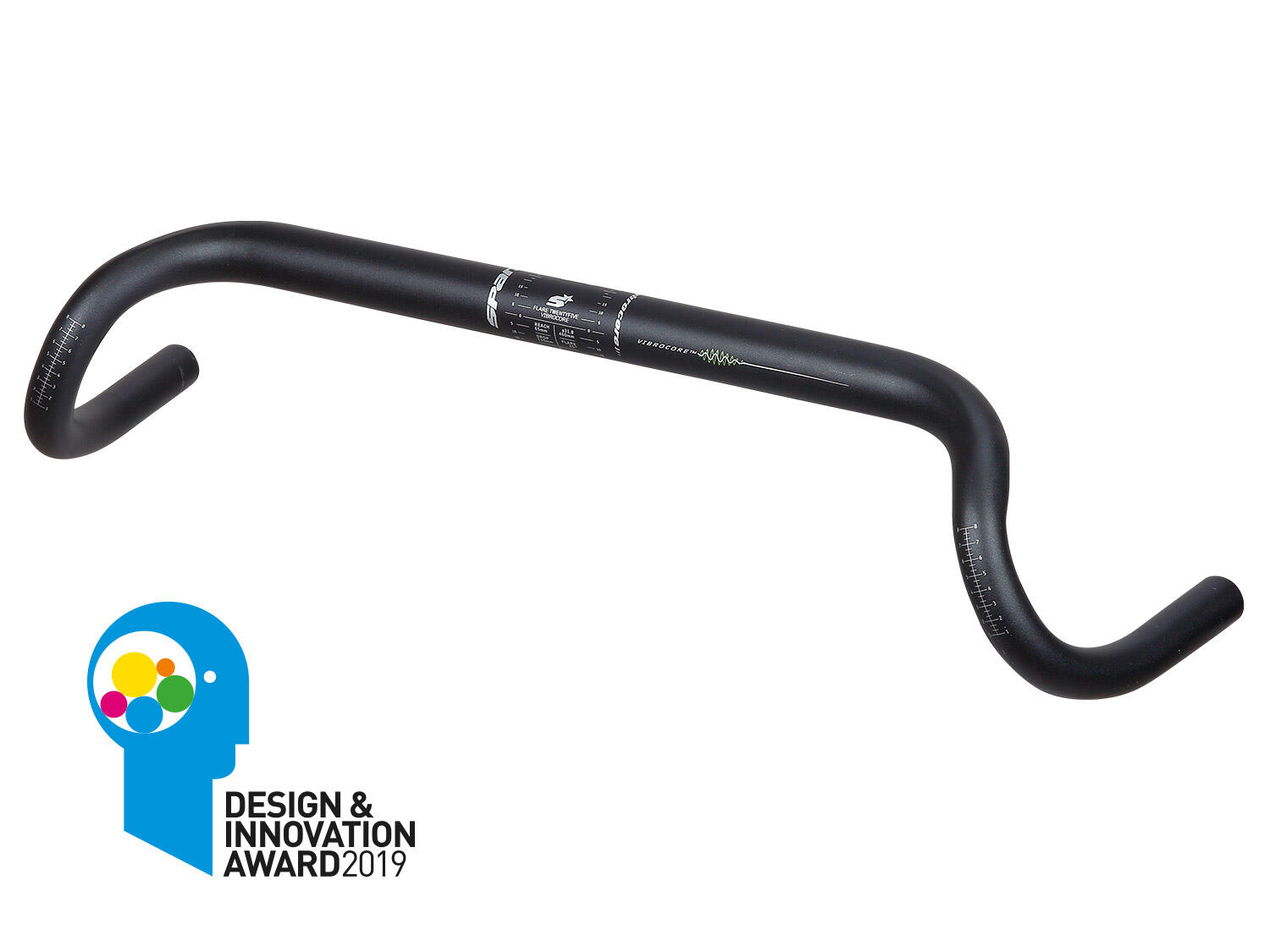 Spank Lenker Flare 25 Vibrocore Drop Bar Black 480mm 3/7
