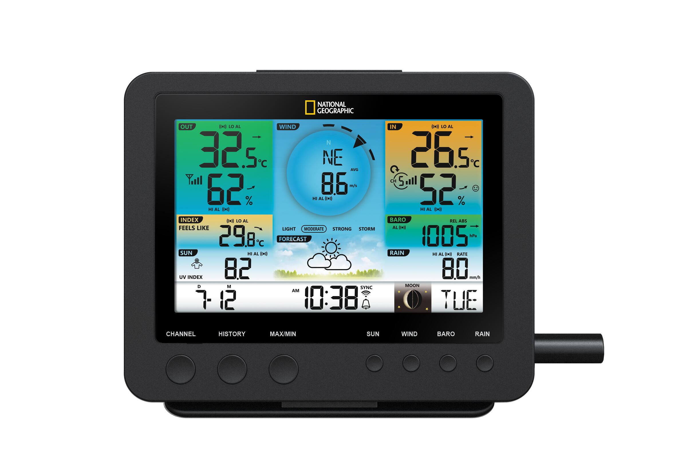 Cor WiFi Center com sensor 7 em 1 NATIONAL GEOGRAPHIC 4/7