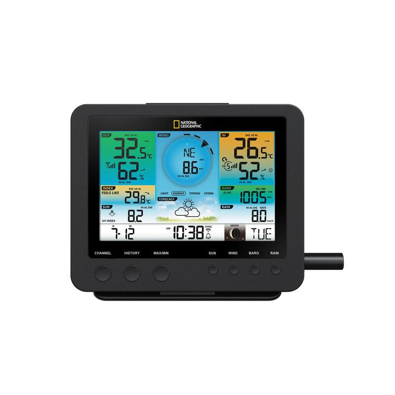 Centrala meteo National Geographic 7-in-1 cu Ecran Colorat