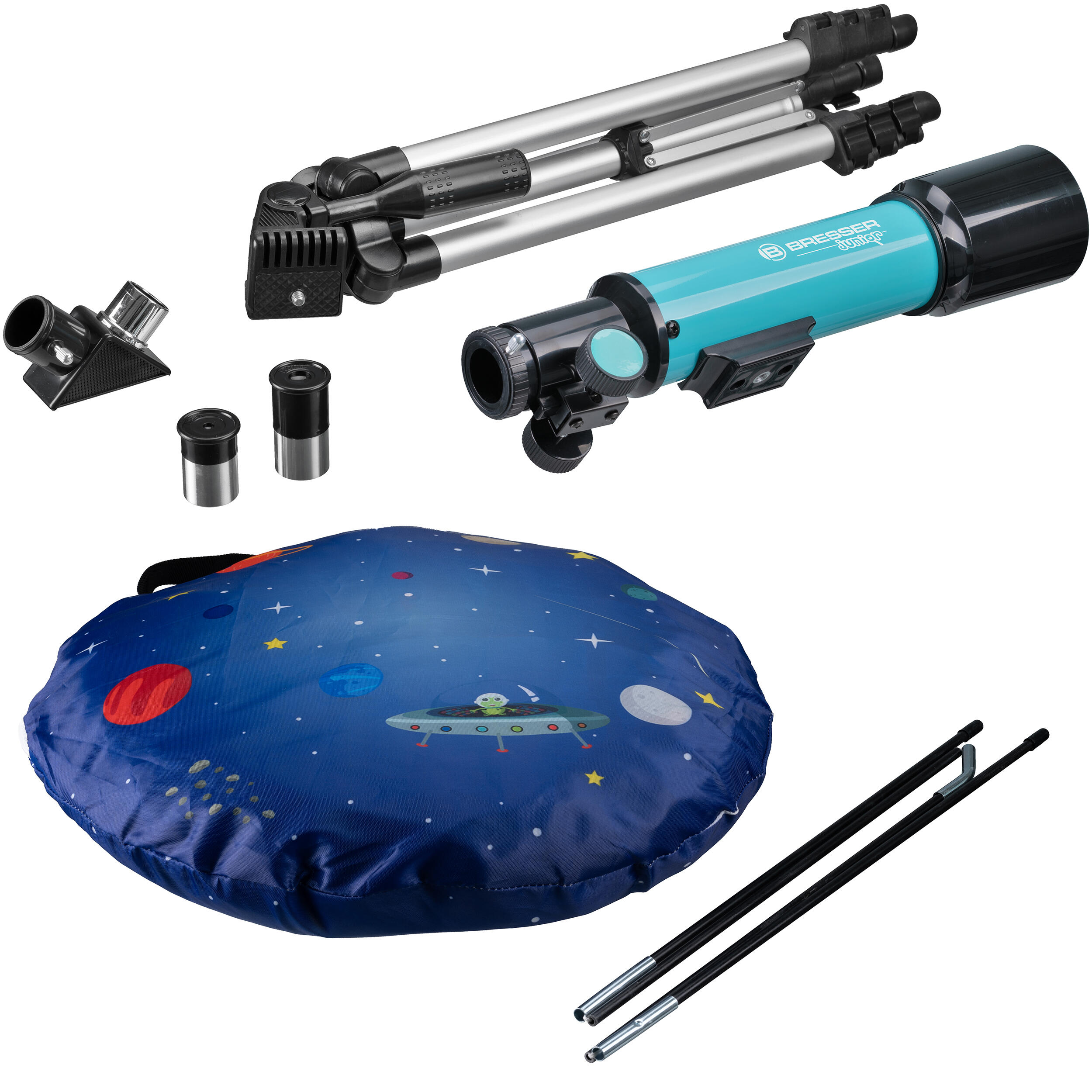 Telescopio rifrattore 50/360 con tenda 3/7