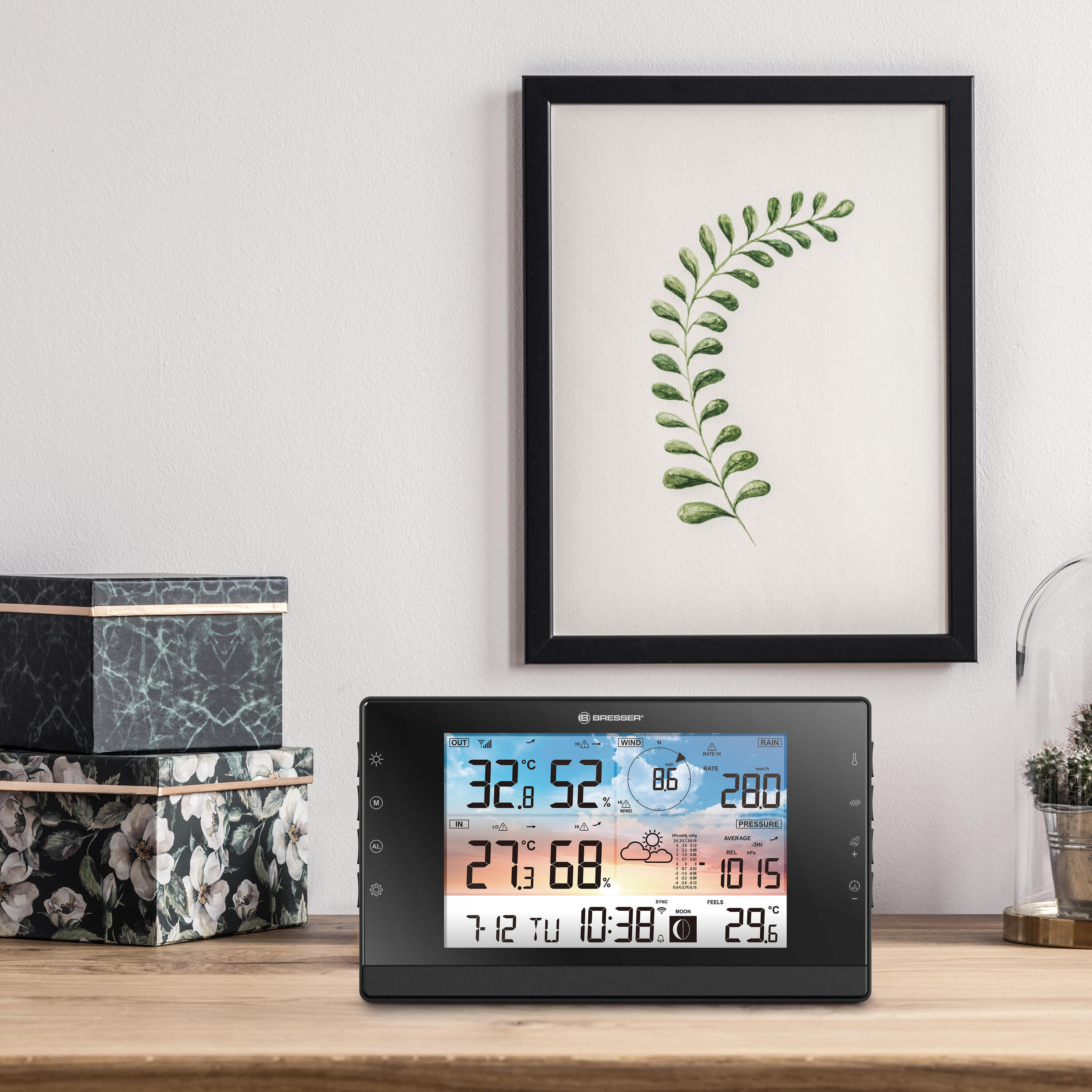Station météo connectée WiFi WSC avec multi-capteur 5 en 1 4/7