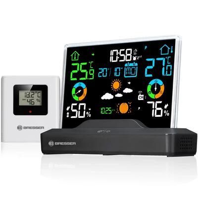 Stazione Meteorologica a Colori con Display Senza Cornice