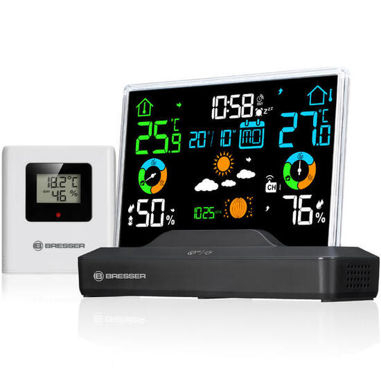 Stazione Meteorologica a Colori con Display Senza Cornice