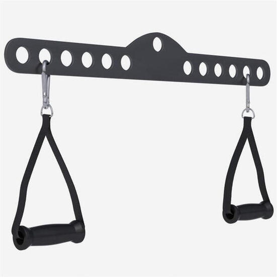 Barre de tirage lat 60cm avec 2 poignées