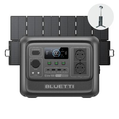 Generator bluetti elite 100 v2 met 500w, 1024wh stroomvoorziening voor camping