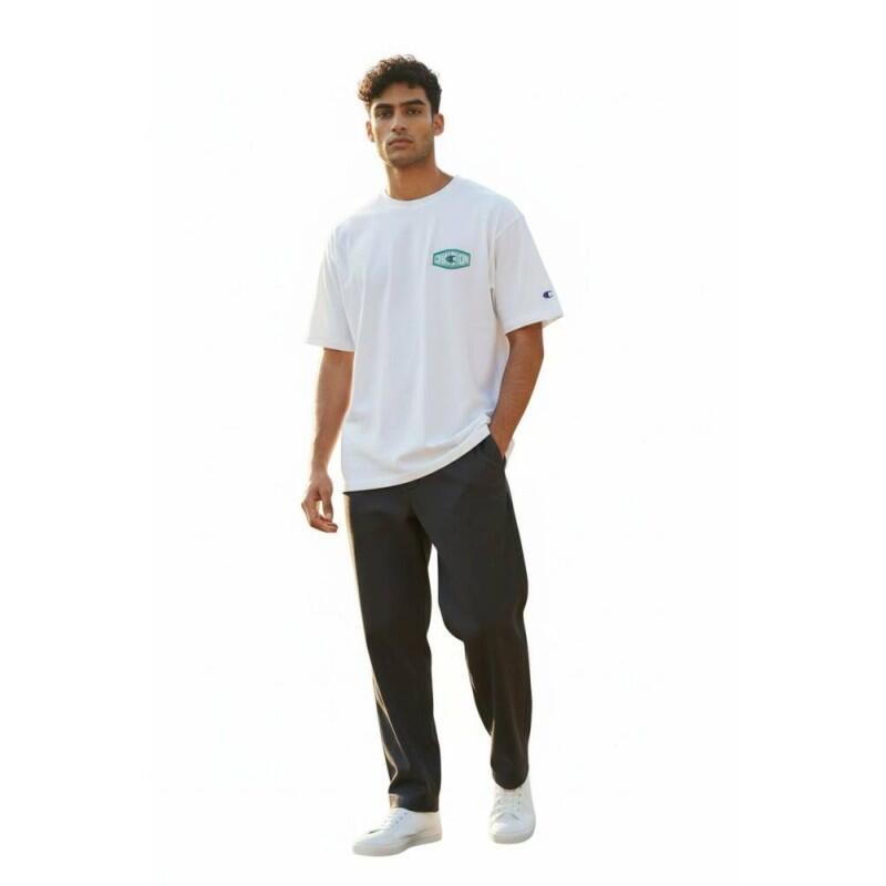 Champion heren t-shirt wit 100% katoen Classic Fit 3/3