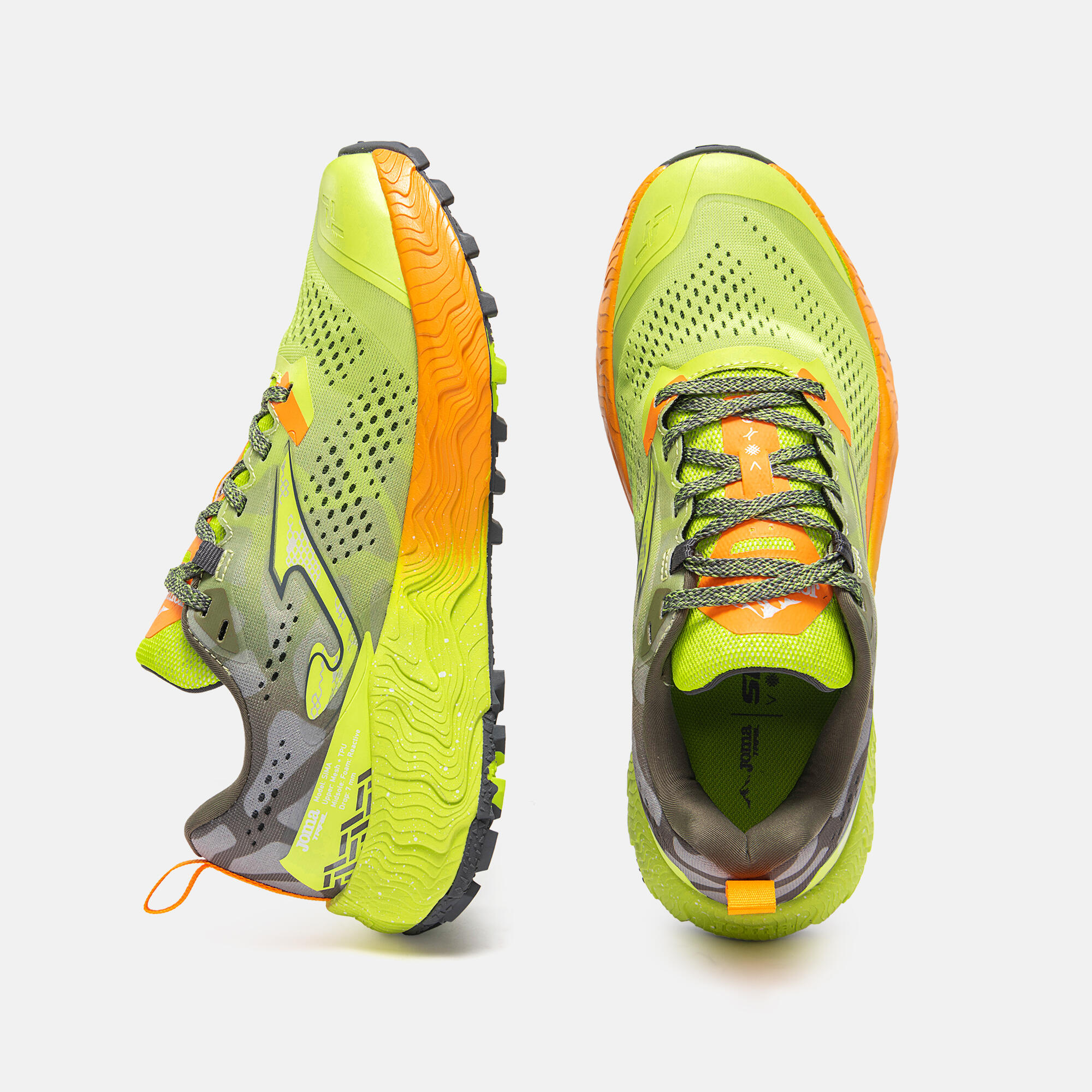Zapatillas Trail Hombre Joma Sima Men 26 Verde Flúor 4/5
