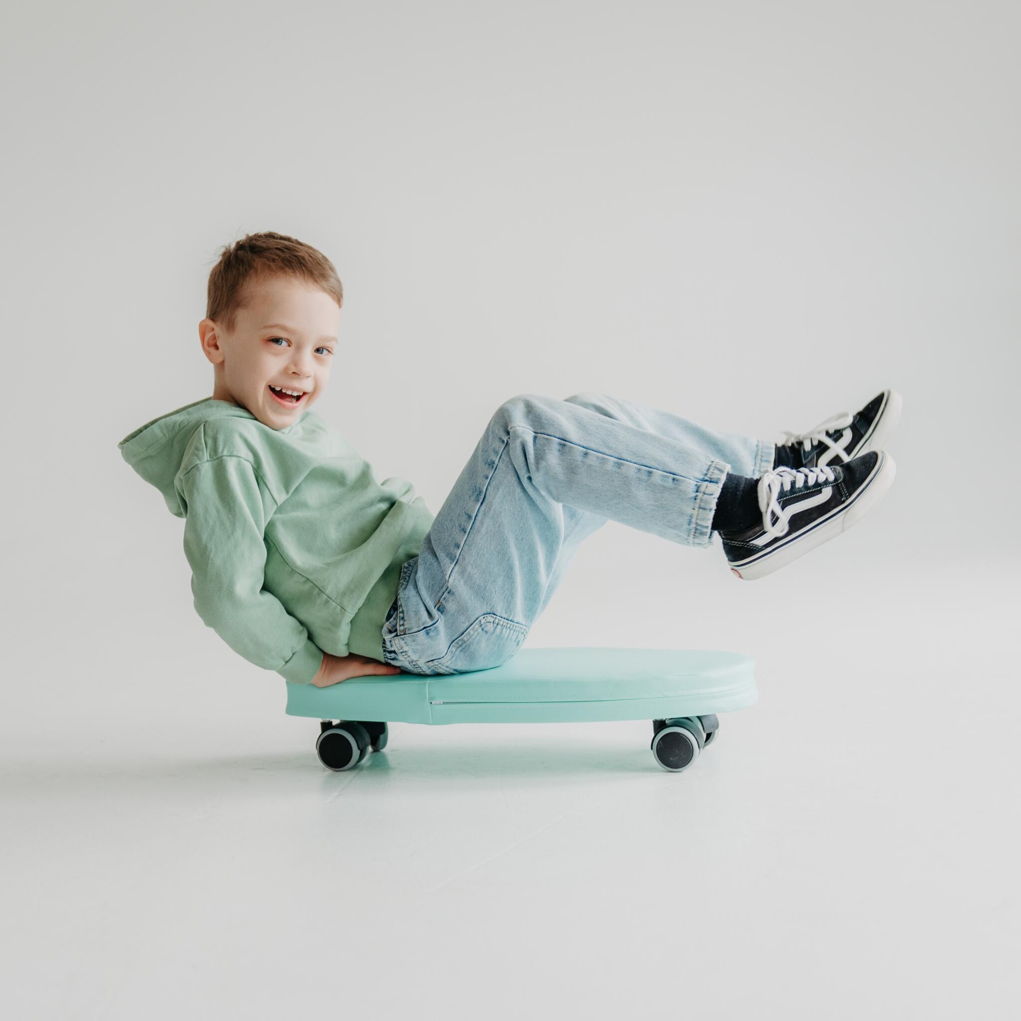 Parque infantil macio sobre rodas - SURF - Verde 3/12