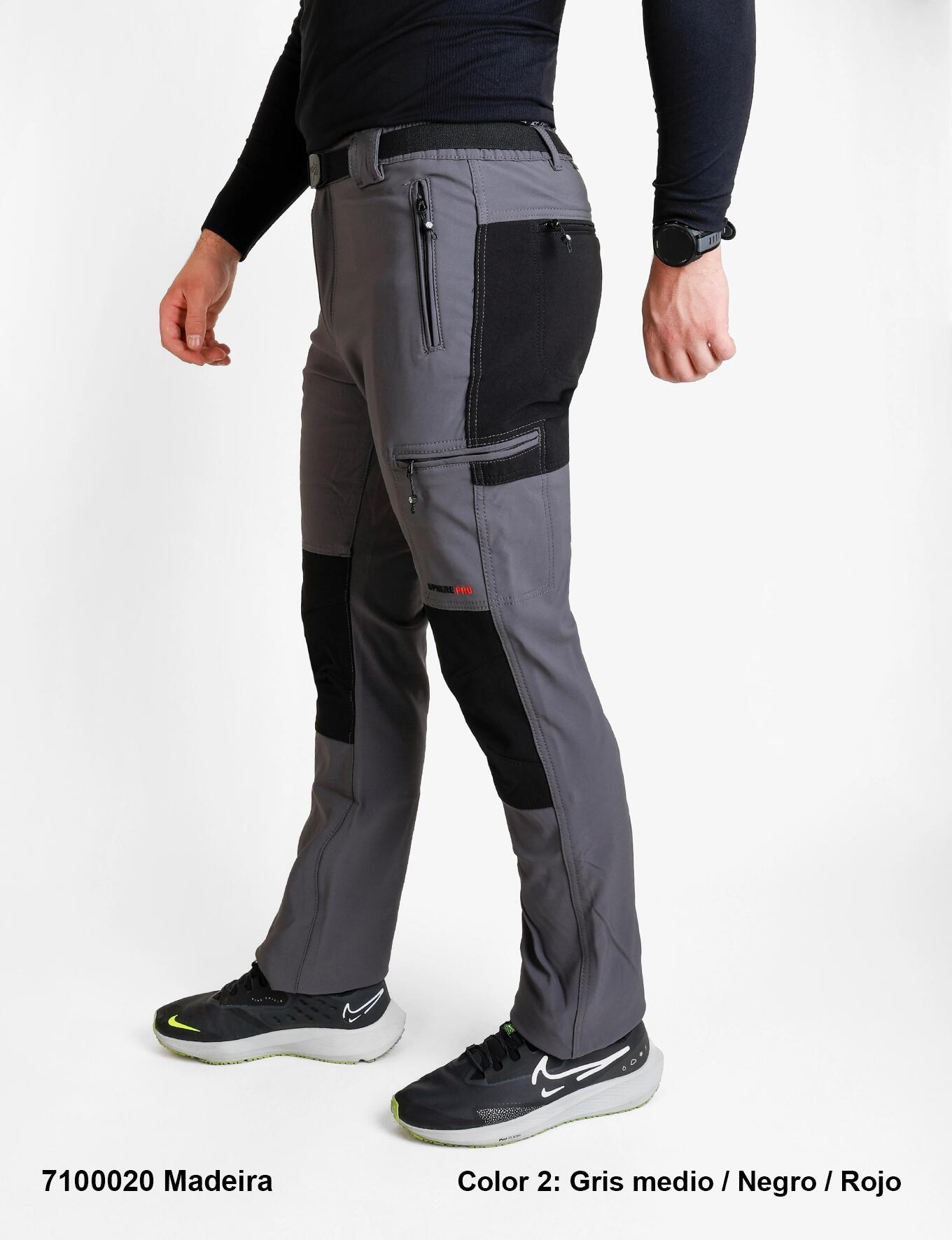 Pantalón trekking hombre impermeable SPHERE PRO WOOD. GRIS 3/3