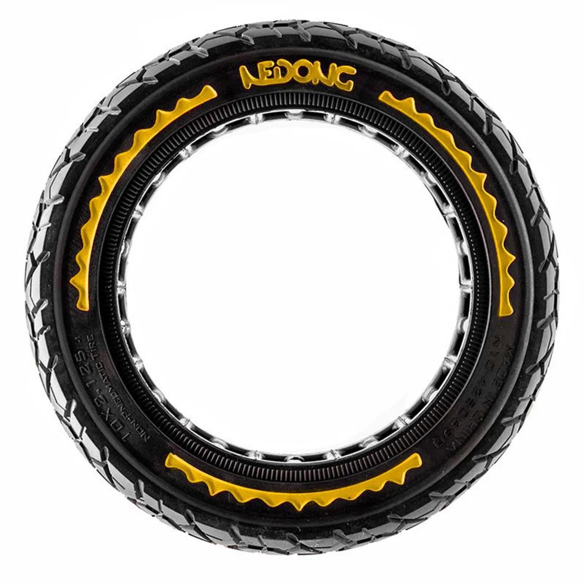 Rueda maciza ultraligera offroad 10x2,125-6,5/B44 - amarillo [Nedong] 3/5