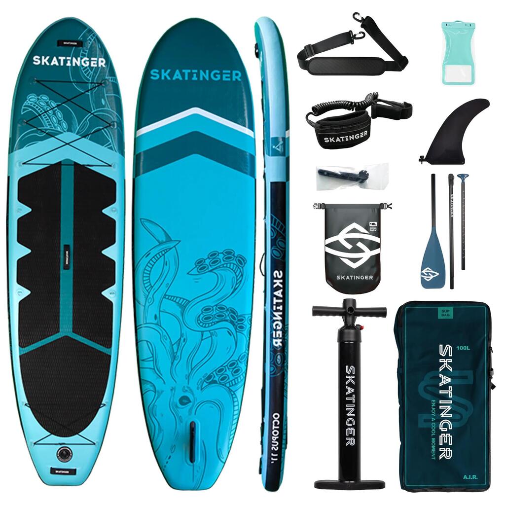 SKATINGER Octopus Inflatable SUP 335x86x15 cm (11') with Accessory Set