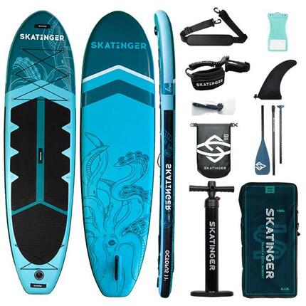 Deska SUP SKATINGER Octopus 335x86x15 cm (11') allround, zestaw akcesoriów