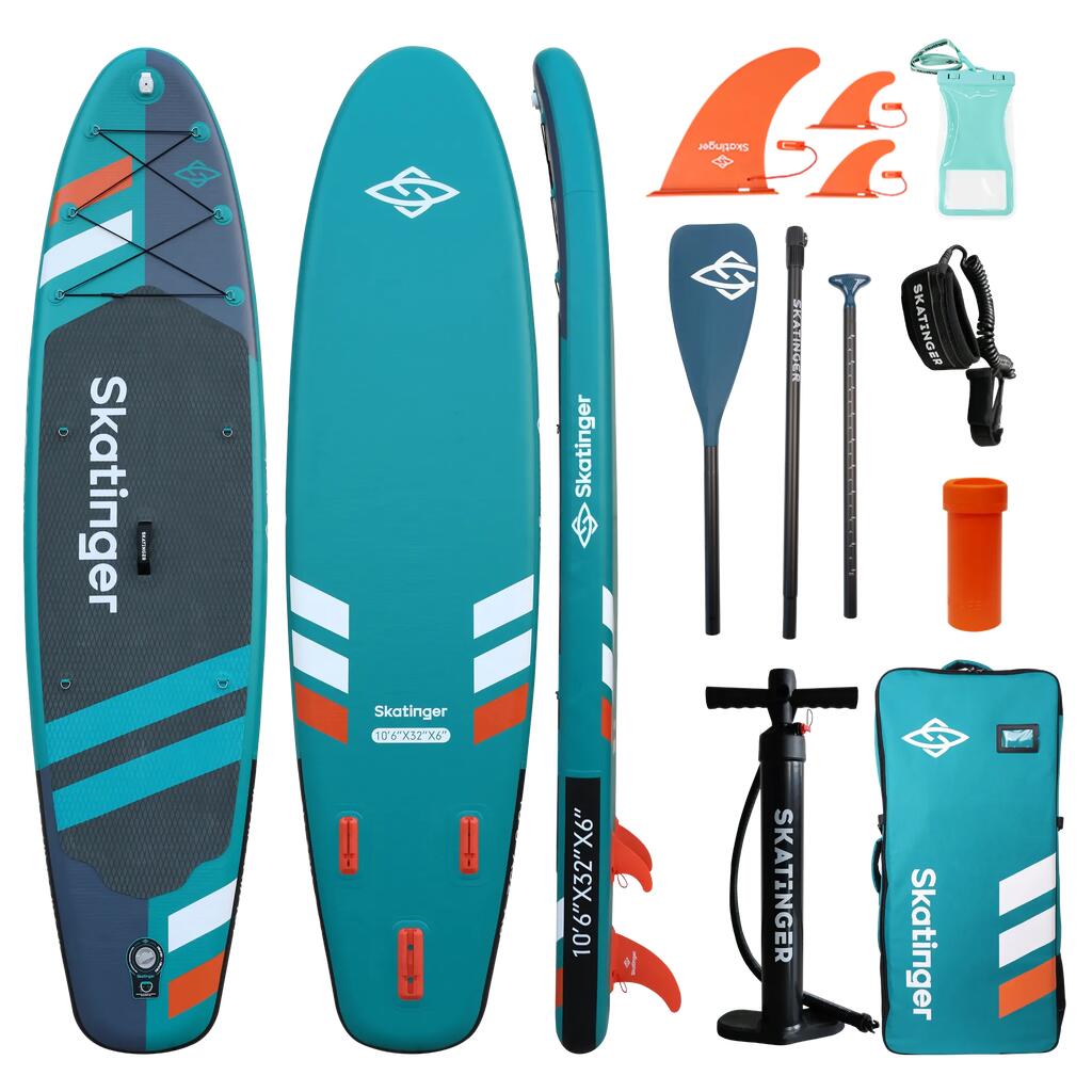 SKATINGER Jade 320x81x15 cm (10'6'') inflatable SUP with accessory set