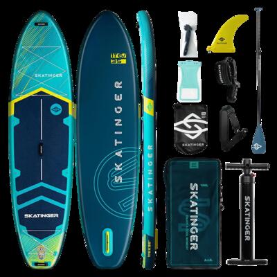 Sup-board skatinger prana meteor blauw 350x89x15 cm (11'6'') yoga + accessoires