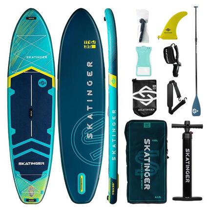 Deska SUP SKATINGER Prana Meteor Blue 350x89x15 cm (11'6'') yoga, akcesoria