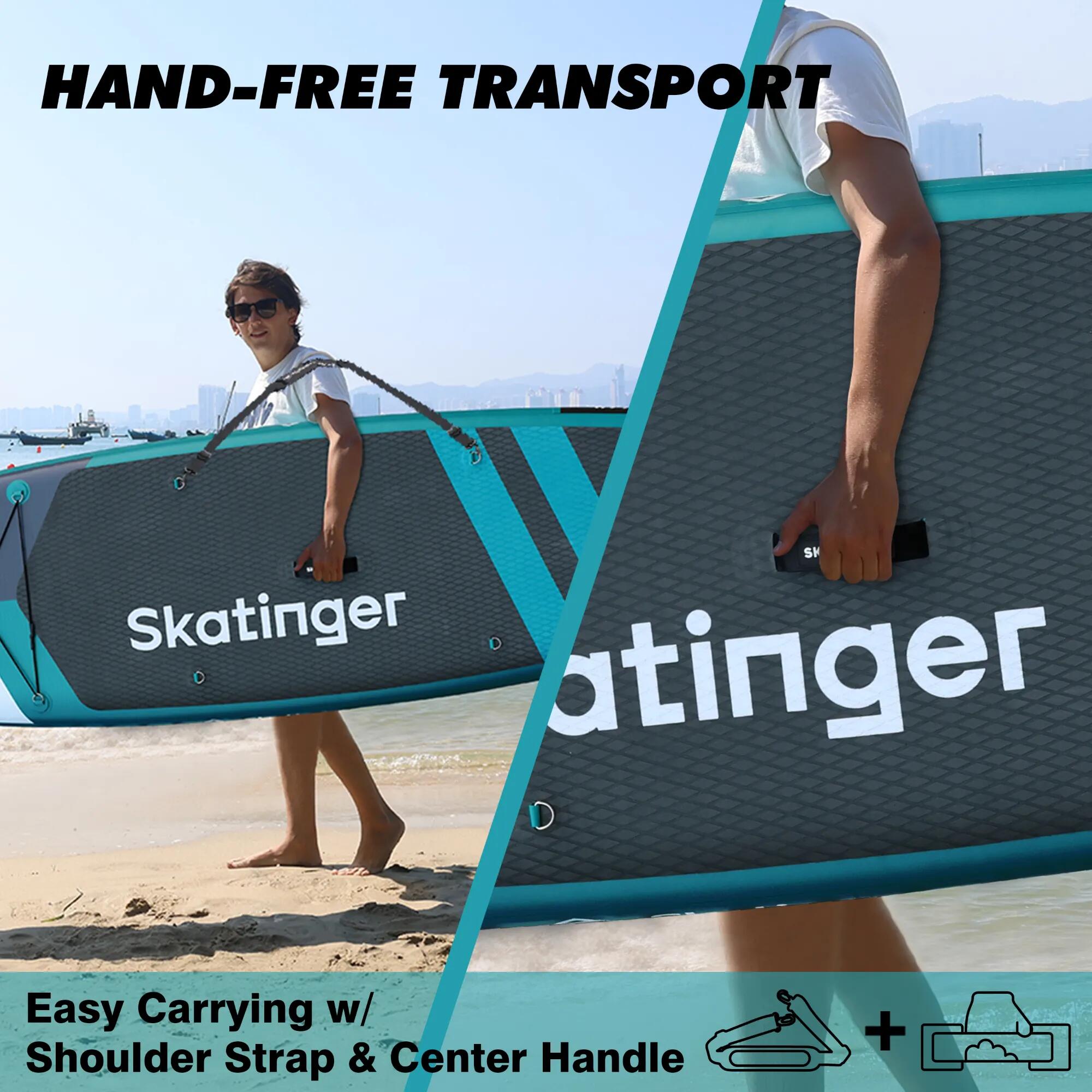 Paddleboard SKATINGER Jade 320x81x15 cm (10'6'') allround, s příslušenstvím 5/7