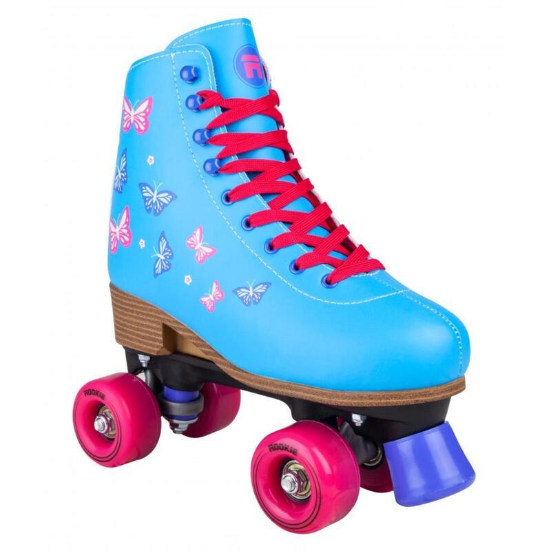 Blossom Blue Adjustable Kids Artistic Quad Roller Skates