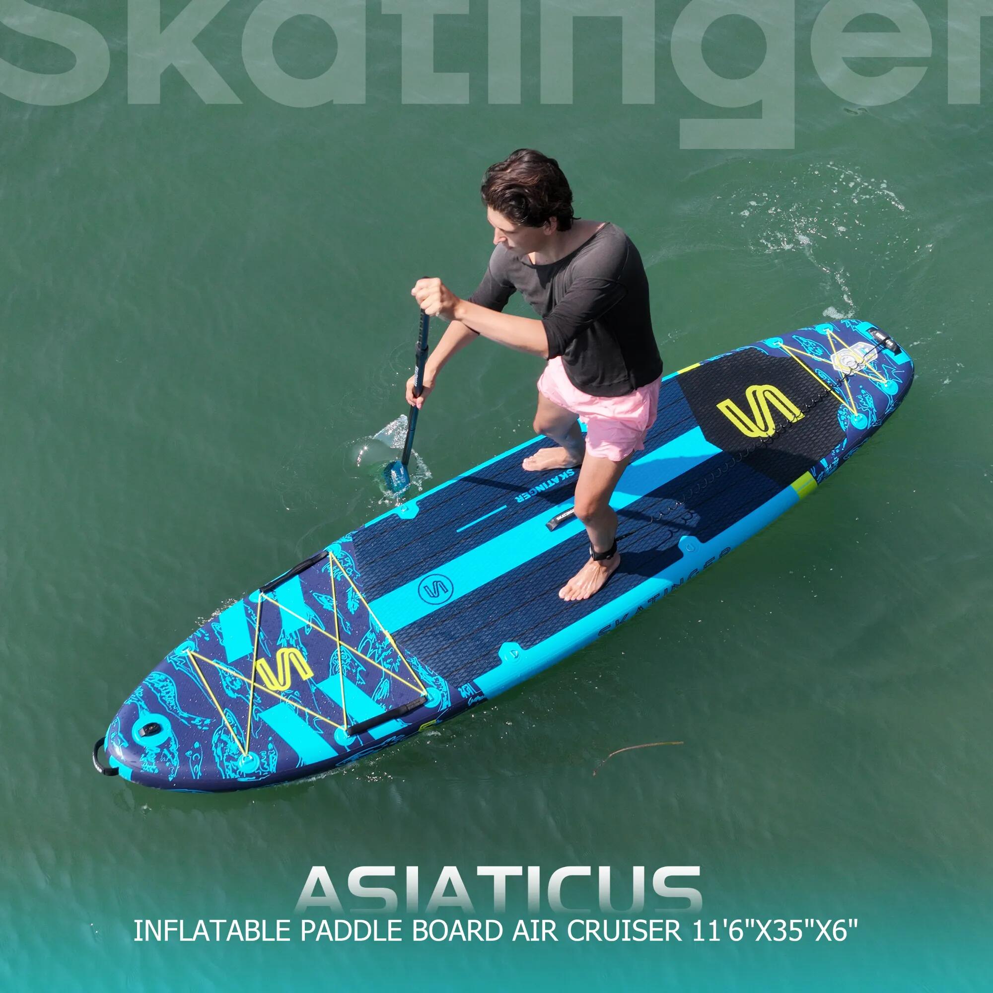 Paddleboard SKATINGER Asiaticus 350x86x15 cm (11'6'') yoga, s prislusenstvím 2/7
