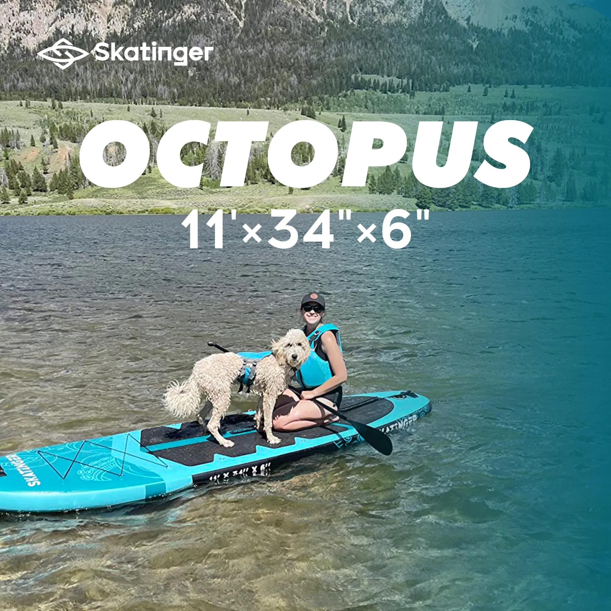 Deska SUP SKATINGER Octopus 335x86x15 cm (11') allround, zestaw akcesoriów 2/7