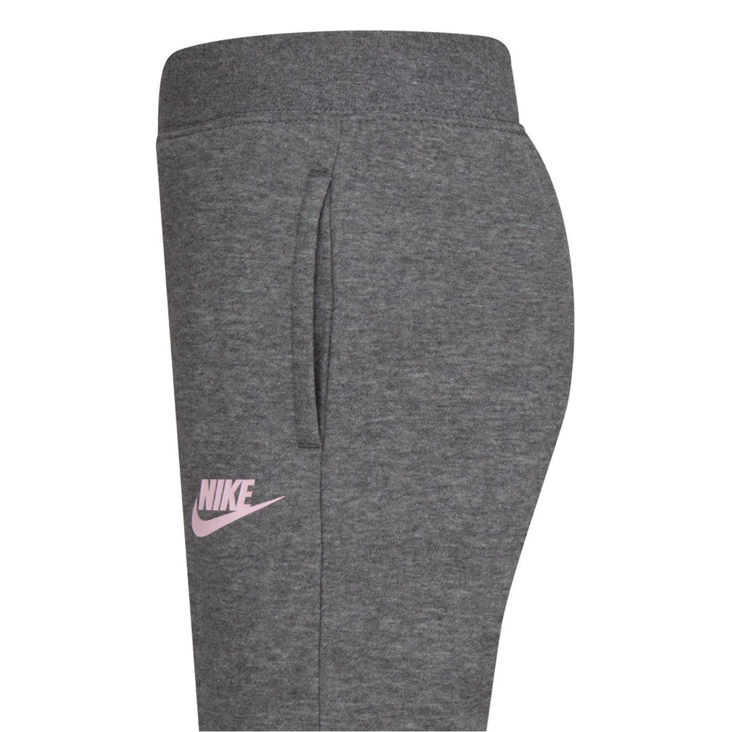 Pantaloni Da Jogging Logo Pile Ragazze Nike Carbone Con Toni Porpora 5/5