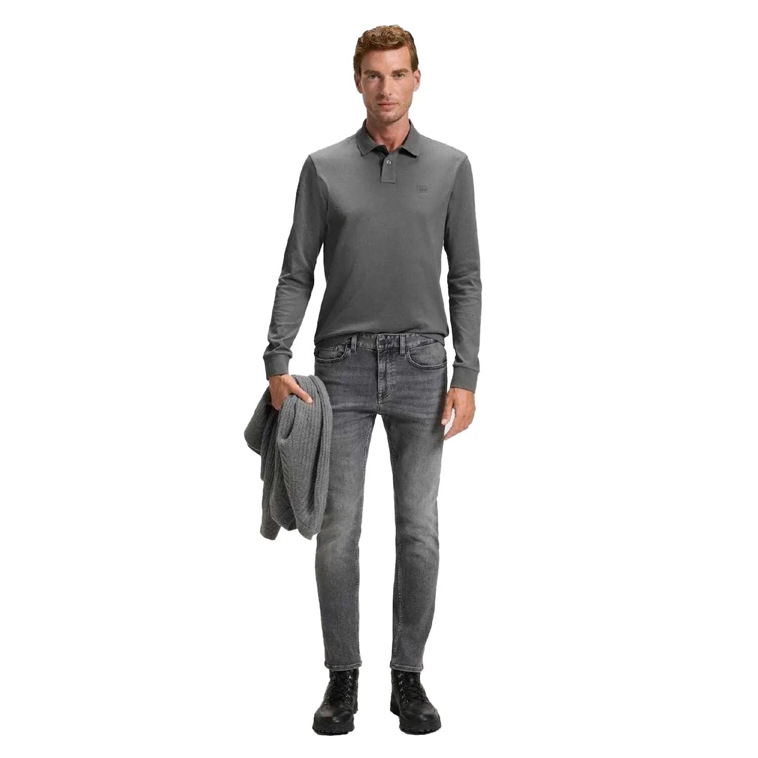 "Passerby" Poloshirt für , Schmal, Langärmlig Herren Grau 5/5