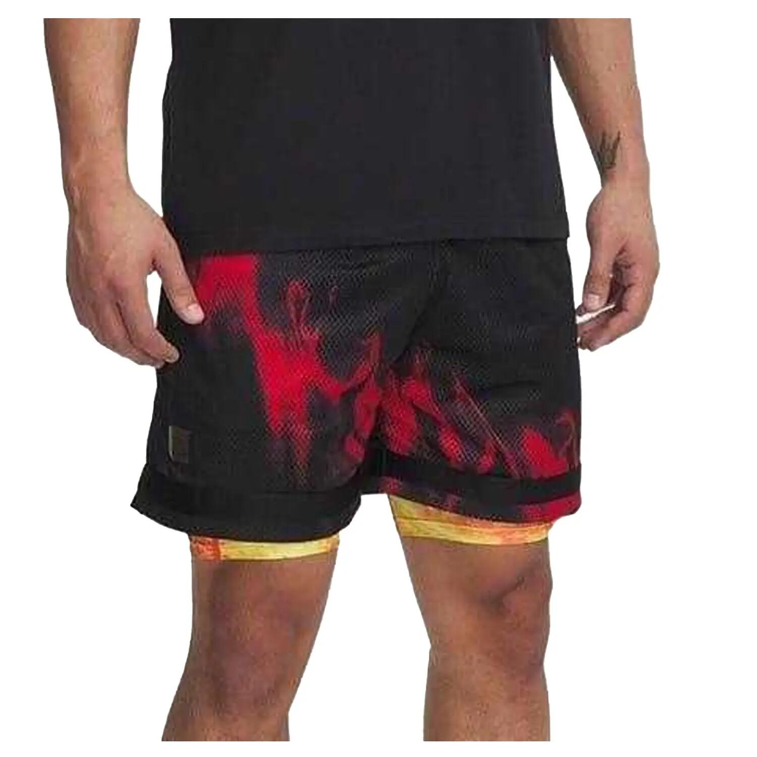 Short De Compression HEATGEAR Adulte (Noir / Rouge) 2/4