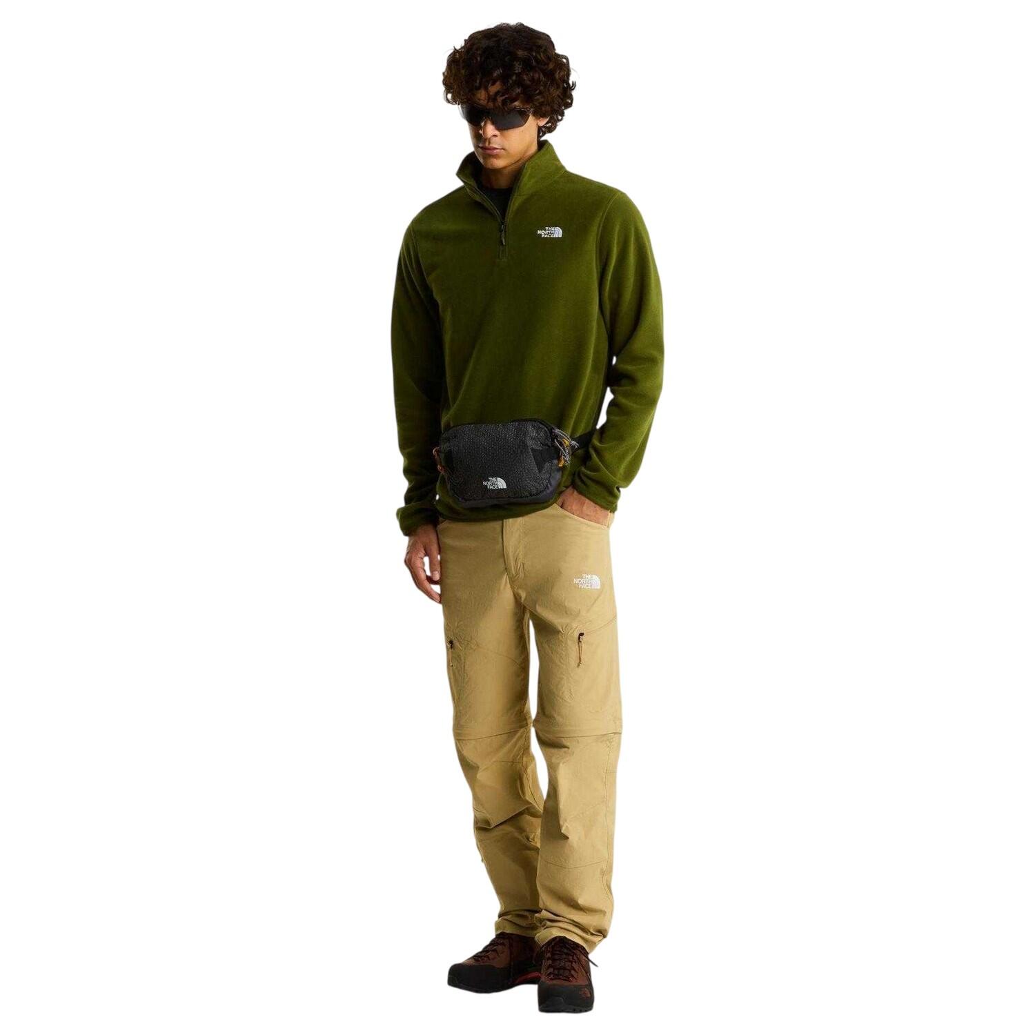 Mens Glacier Fleece Quarter Zip Sweatshirt (Woodland Green) 5/5