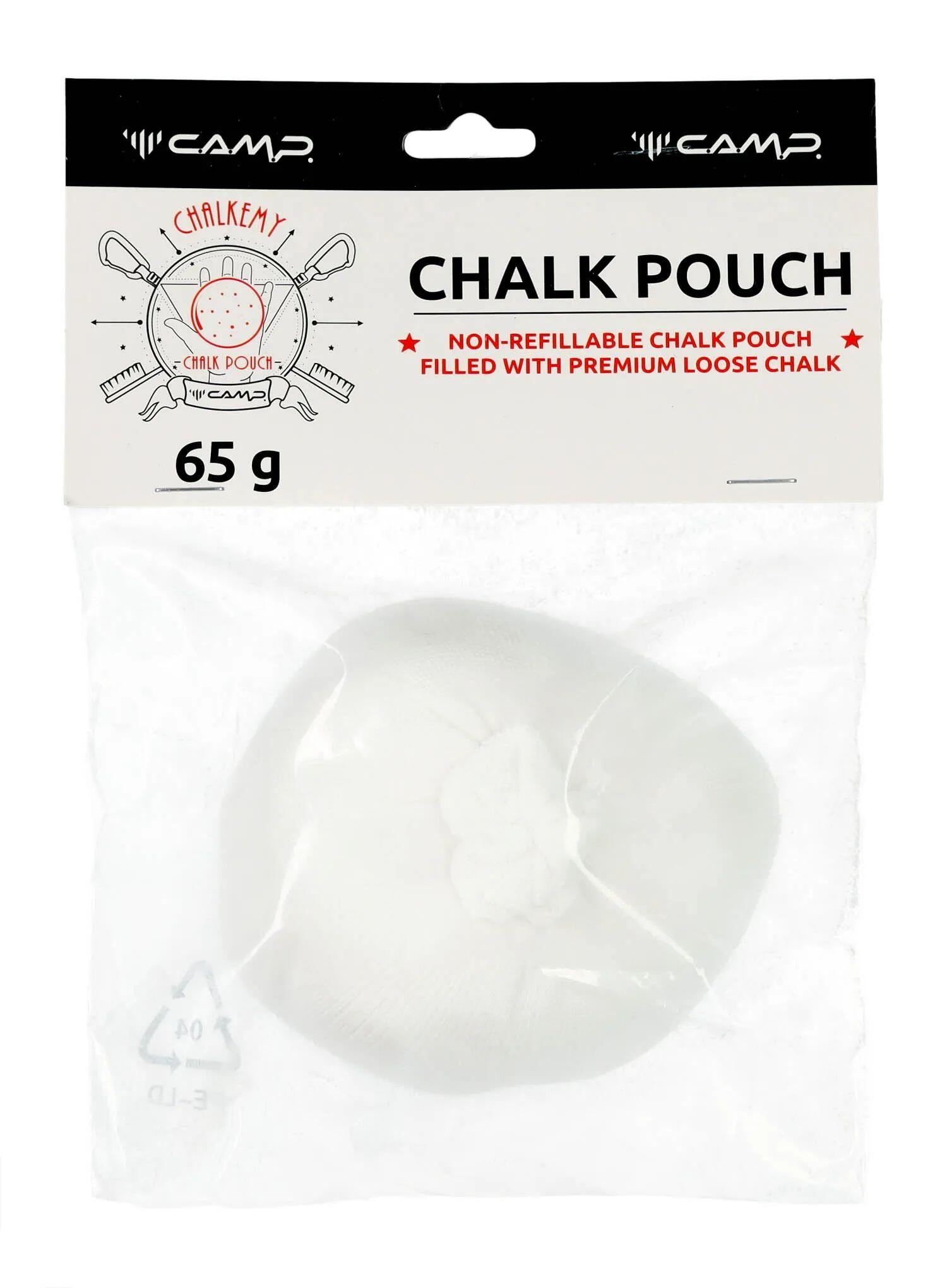 Kulka magnezji CAMP 65 g w siatkowym pokrowcu z ściągaczem 2/4