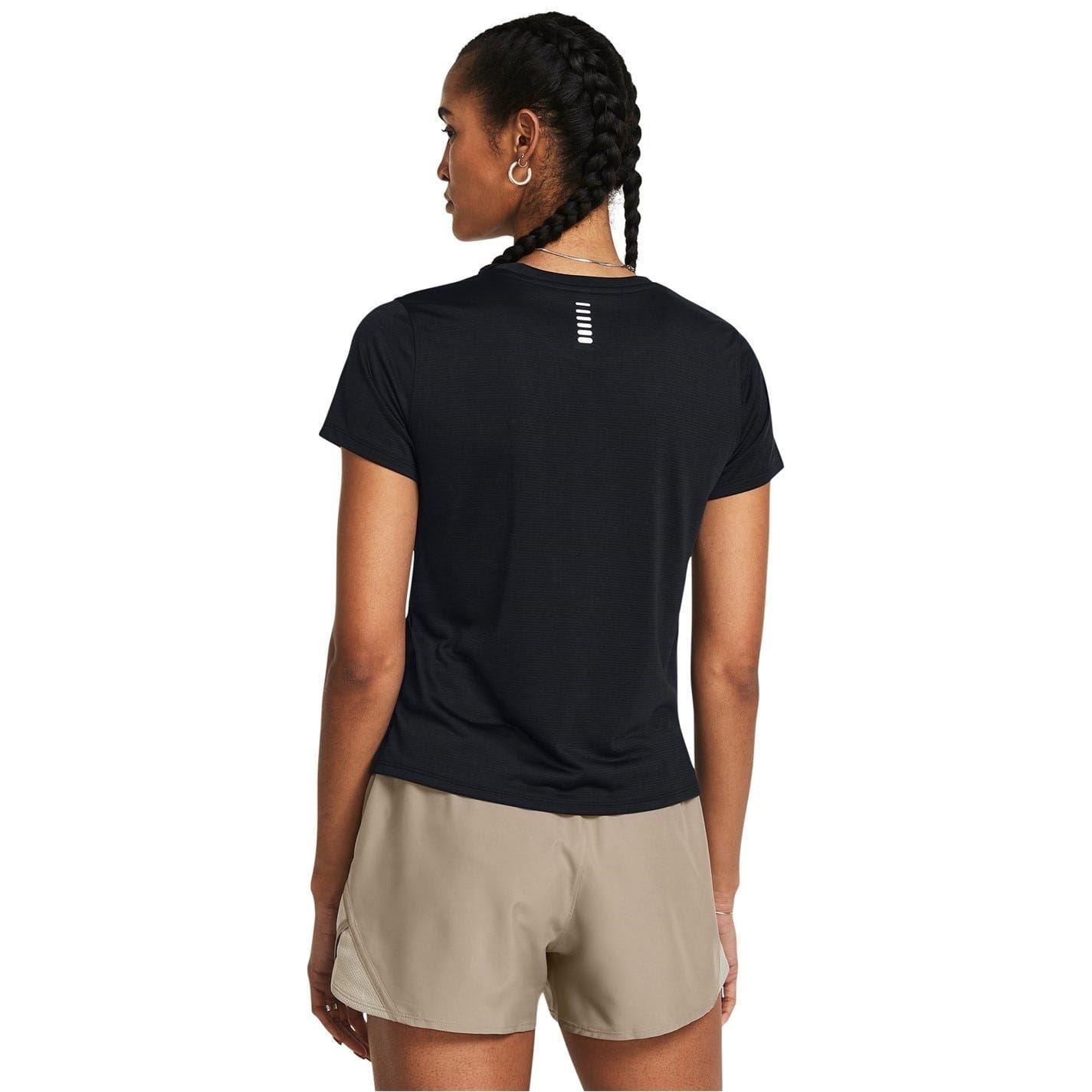 Maillot de manga corta Under Armour Launch Negro para mujer 6/6