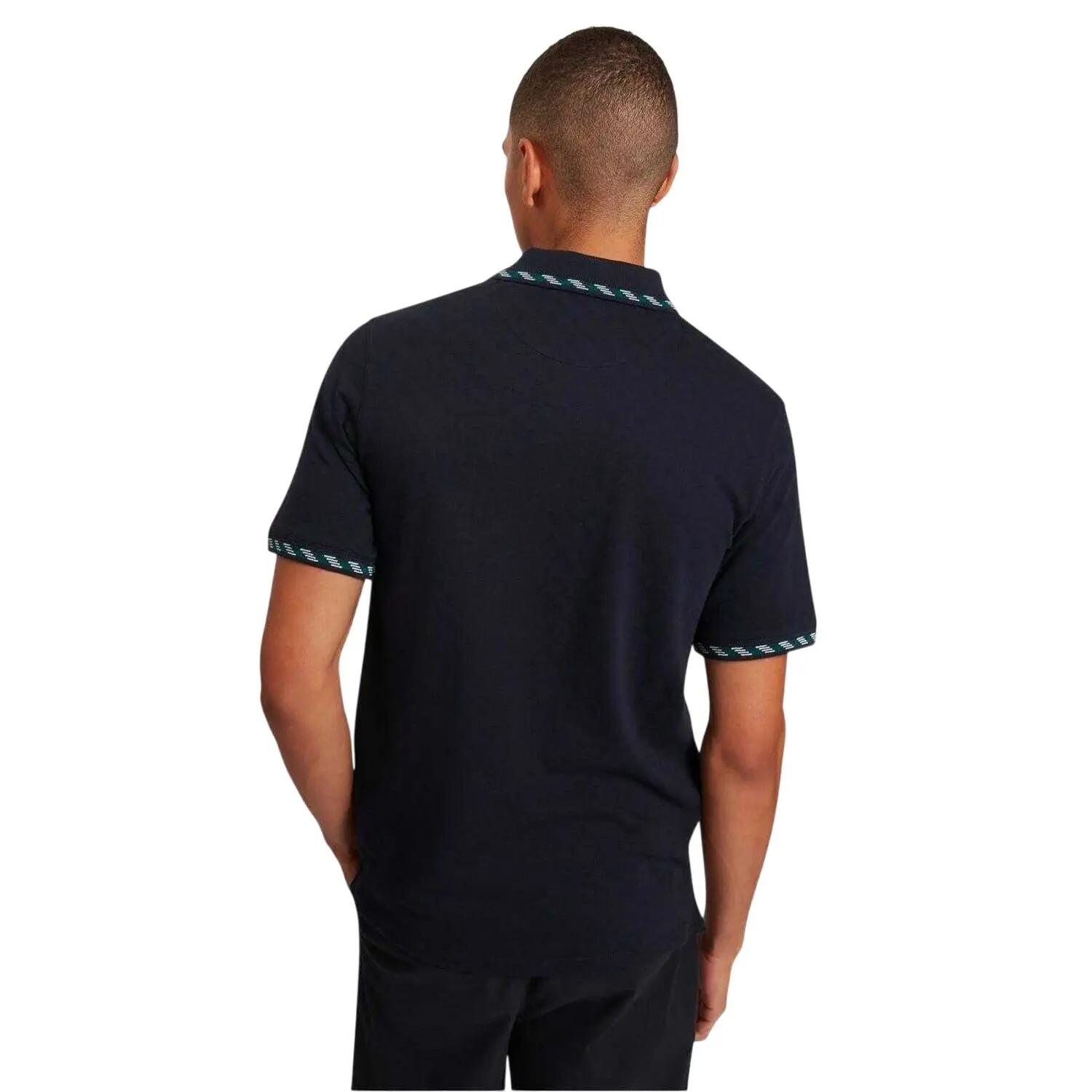 Poloshirt für , Jacquard, kurzärmlig Herren Marine 5/5