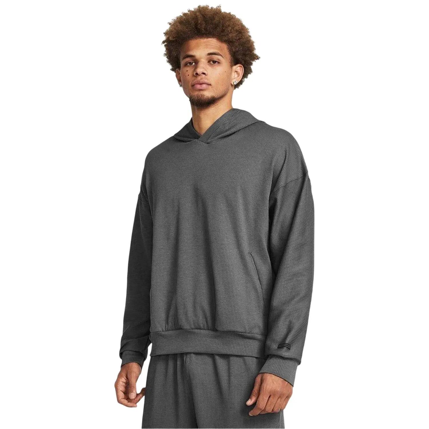 Mens Relaxed Fit Hoodie (Grey) 5/6